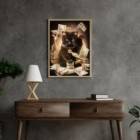 Diamond Painting Moderne zwarte kat - SEOS Shop ®