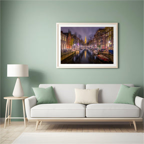 Diamond Painting Nederland Meerstad Nacht - SEOS Shop ®