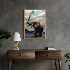 Diamond Painting Olifant met Kleuren explosie - SEOS Shop ®