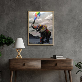 Diamond Painting Olifant met Kleuren explosie - SEOS Shop ®