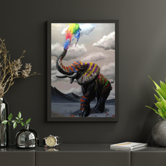 Diamond Painting Olifant met Kleuren explosie - SEOS Shop ®