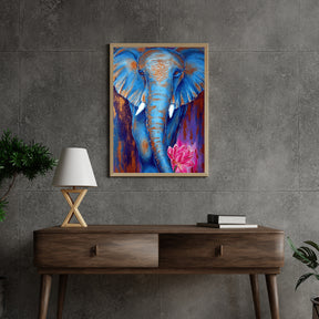 Diamond Painting Olifant met een Roze Lotus - SEOS Shop ®