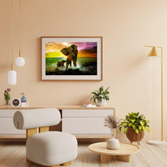 Diamond Painting Olifant met kalfje - SEOS Shop®