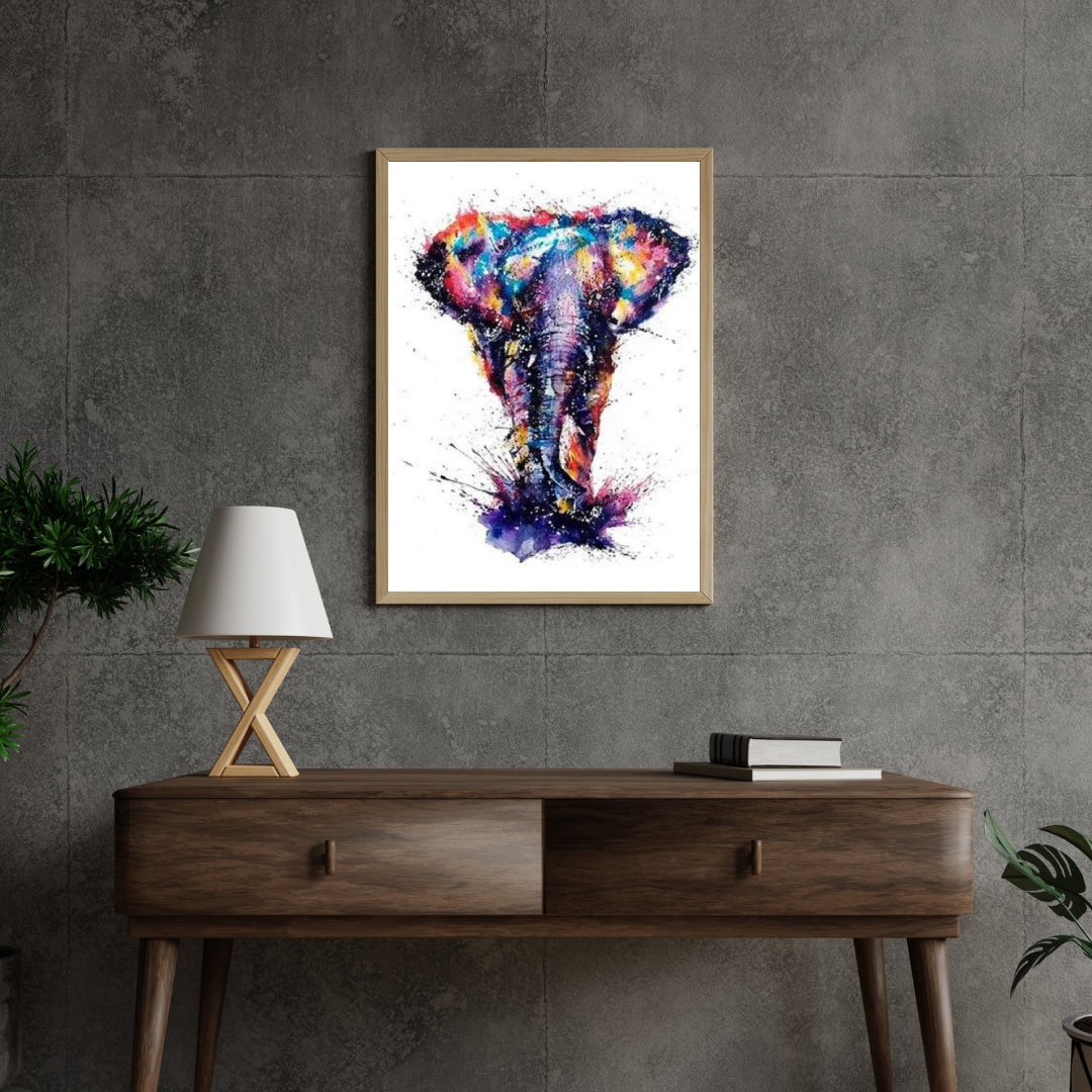 Diamond Painting Olifant met veel verschillende kleuren - SEOS Shop®