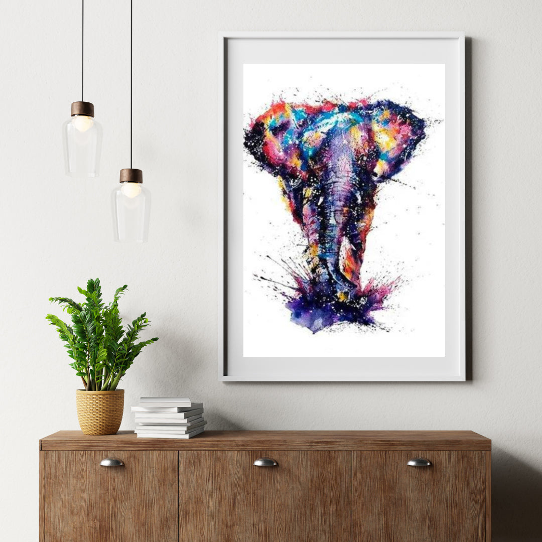 Diamond Painting Olifant met veel verschillende kleuren - SEOS Shop®