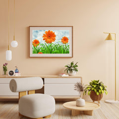 Diamond Painting Oranje Margrieten - SEOS Shop ®