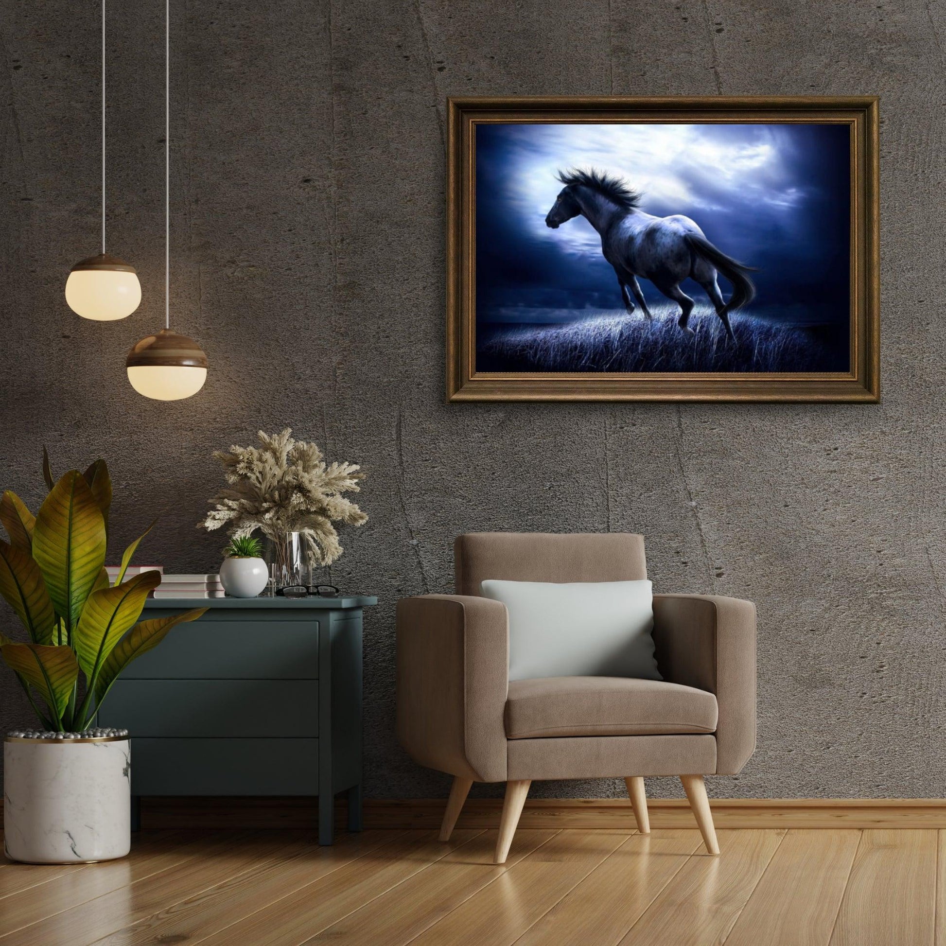 Diamond Painting Paard in het donker - SEOS Shop ®