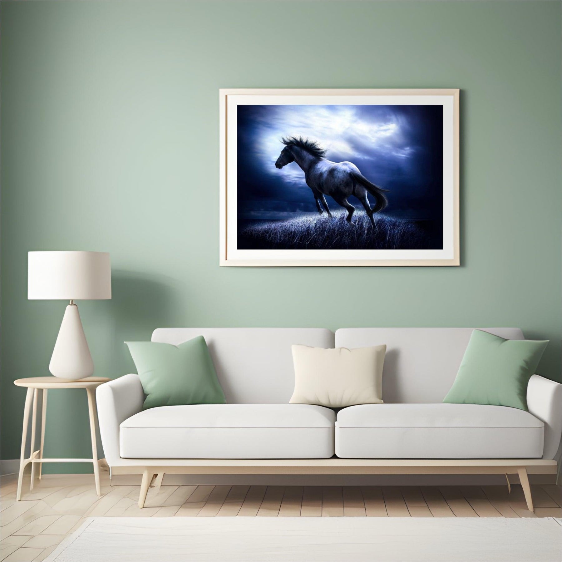Diamond Painting Paard in het Donker – detailbeeld 5