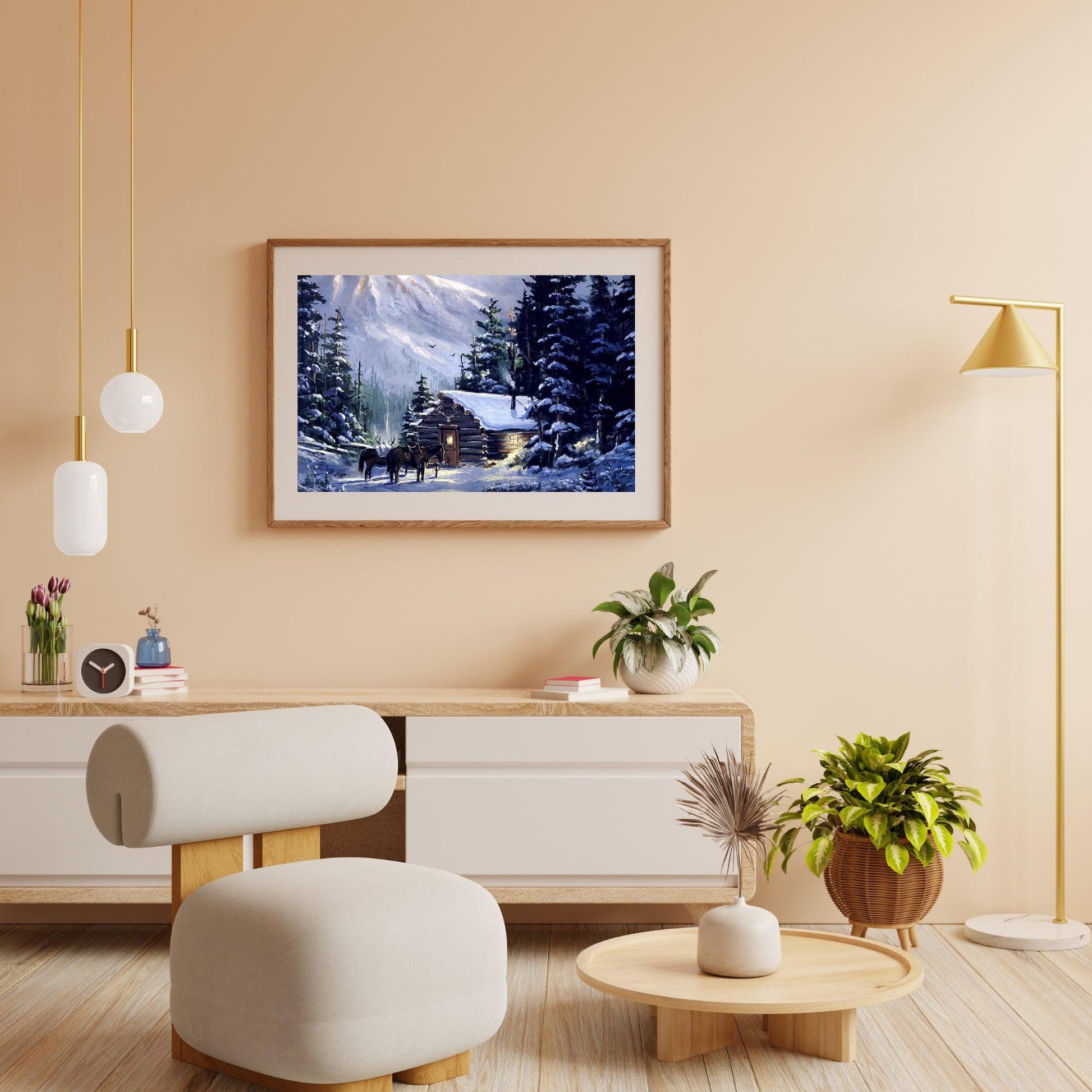 Diamond Painting Paarden bij hutje - SEOS Shop ®