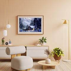 Diamond Painting Paarden bij hutje - SEOS Shop ®