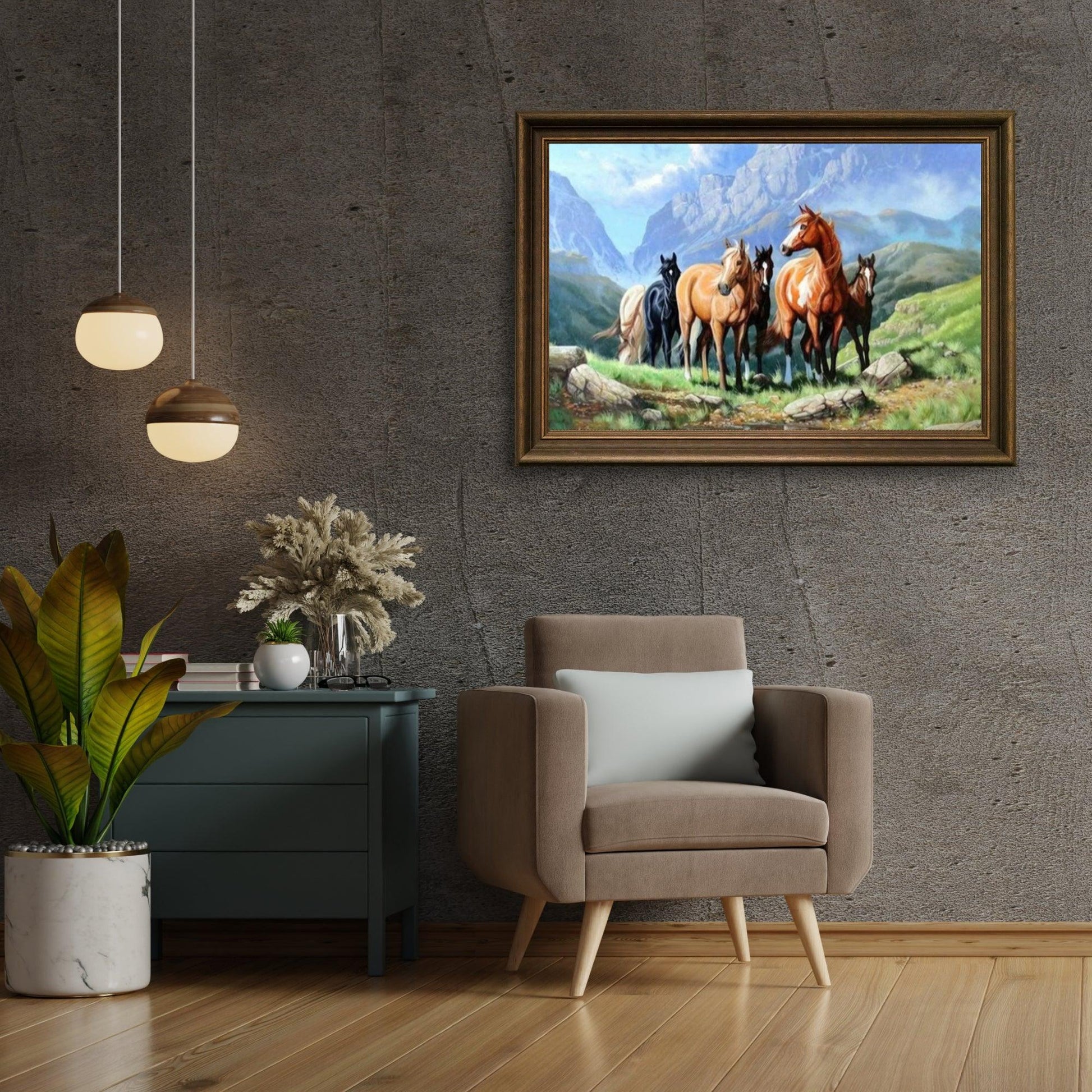 Diamond Painting Paarden in een veld - SEOS Shop ®