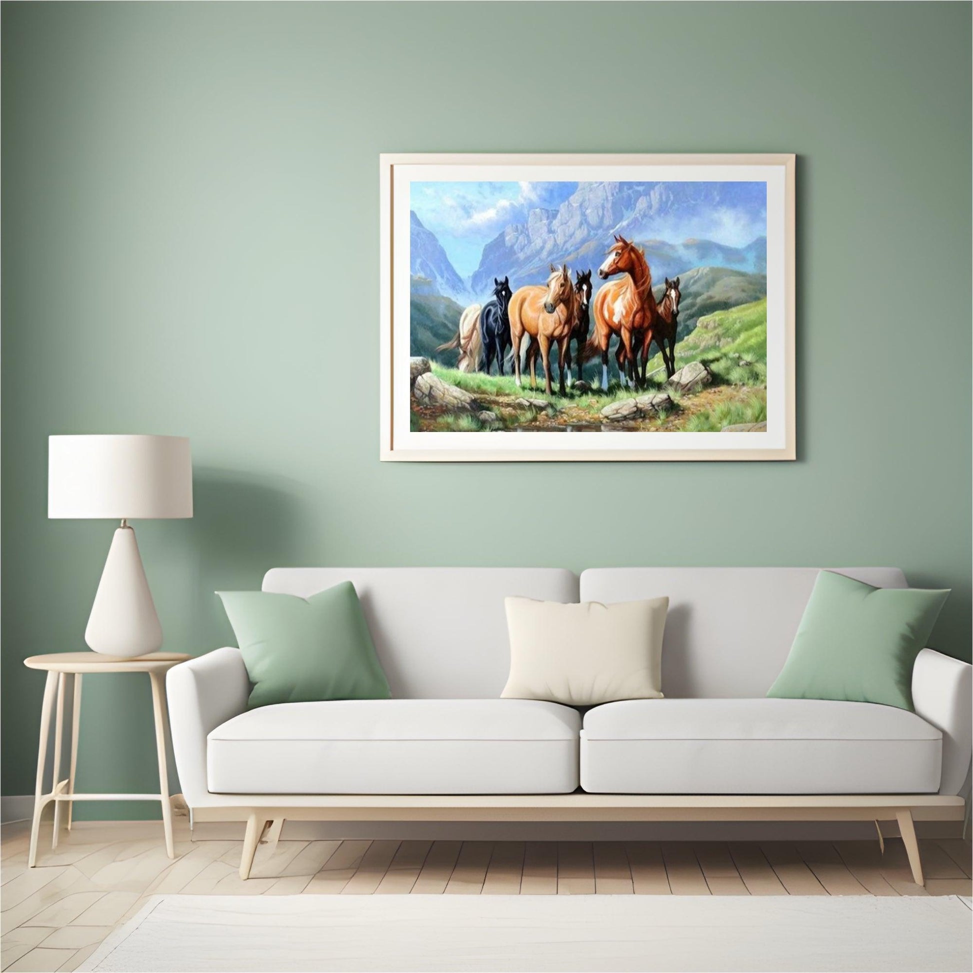 Diamond Painting Paarden in een veld - SEOS Shop ®
