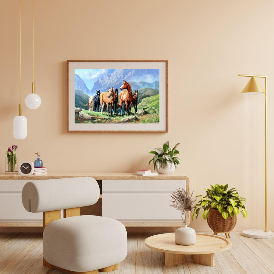 Diamond Painting Paarden in een veld - SEOS Shop ®