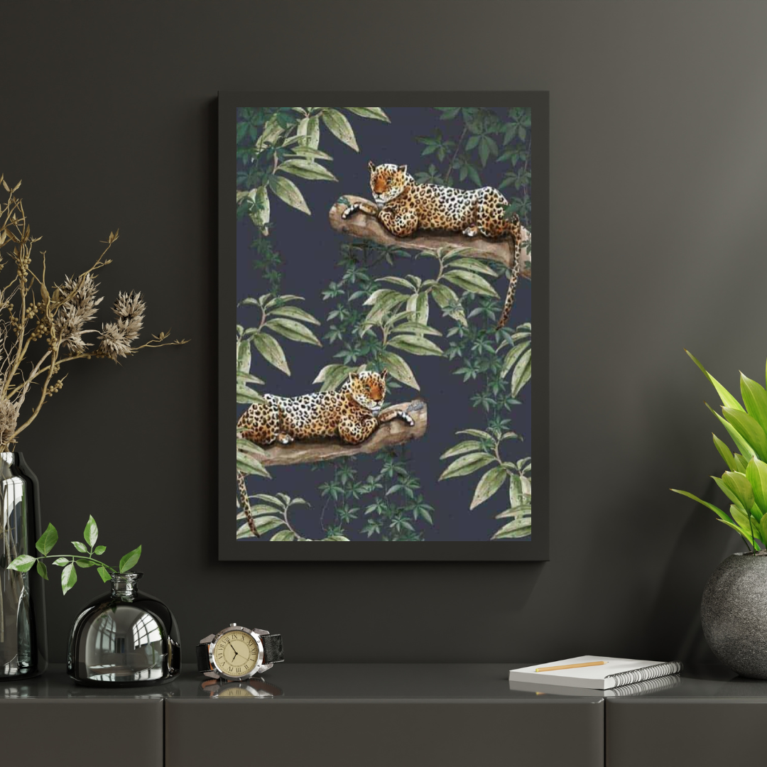 Diamond Painting Pakket Jachtluipaard op boom - SEOS Shop ®