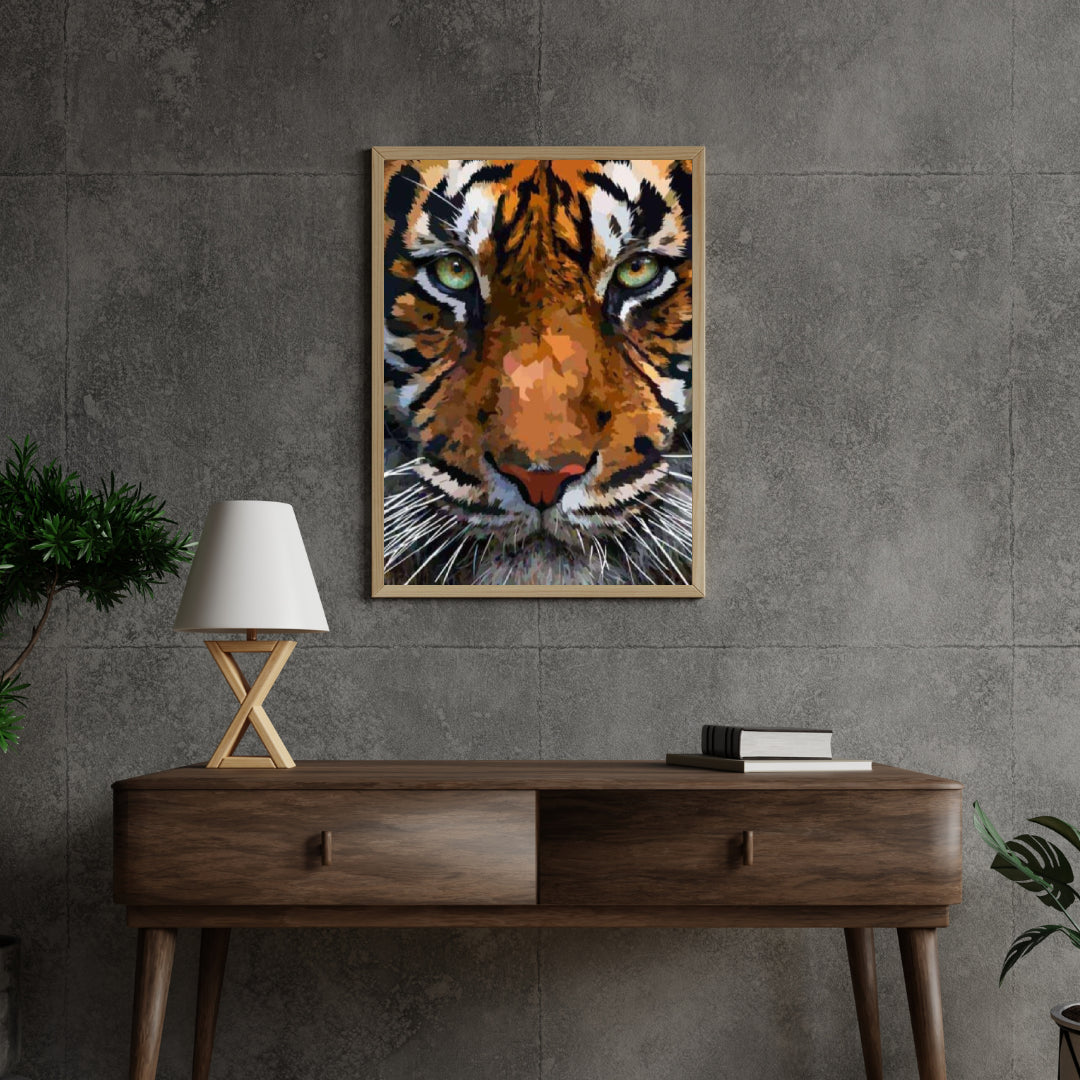 Diamond Painting Pakket Prachtige Tijgerkop - SEOS Shop ®