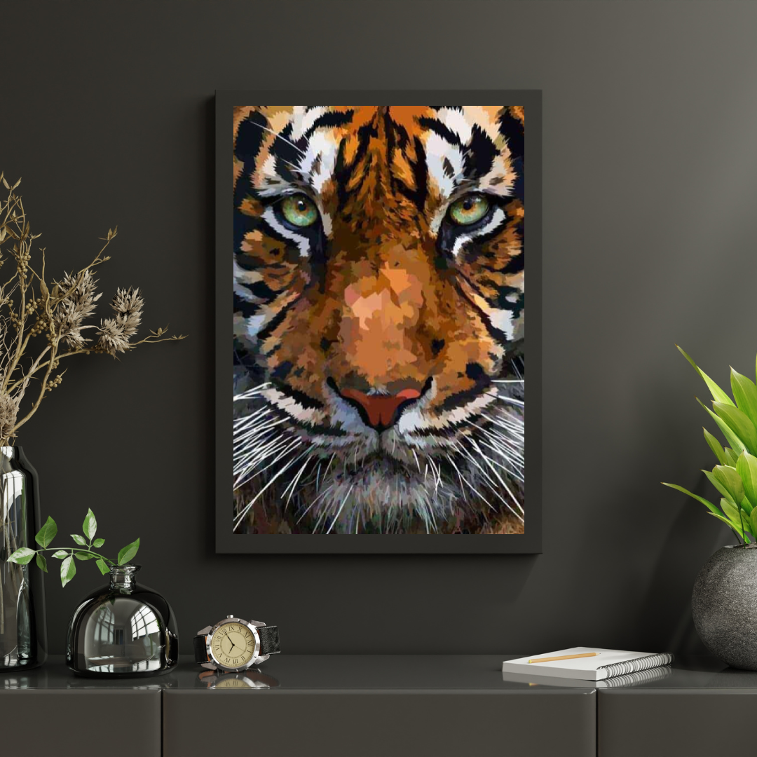 Diamond Painting Pakket Prachtige Tijgerkop - SEOS Shop ®