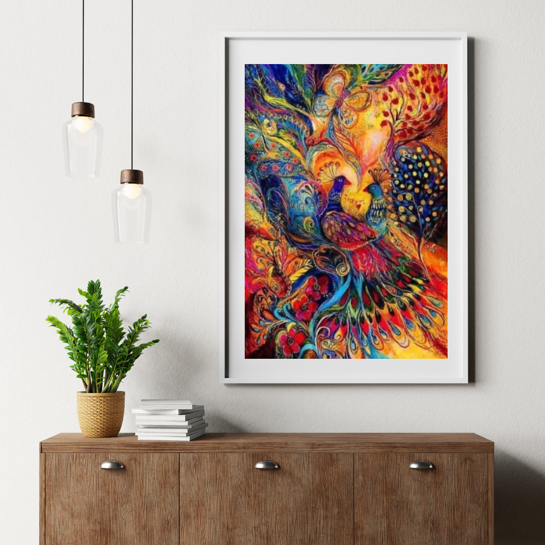 Diamond Painting Pakket kleurrijke Pauw - SEOS Shop ®
