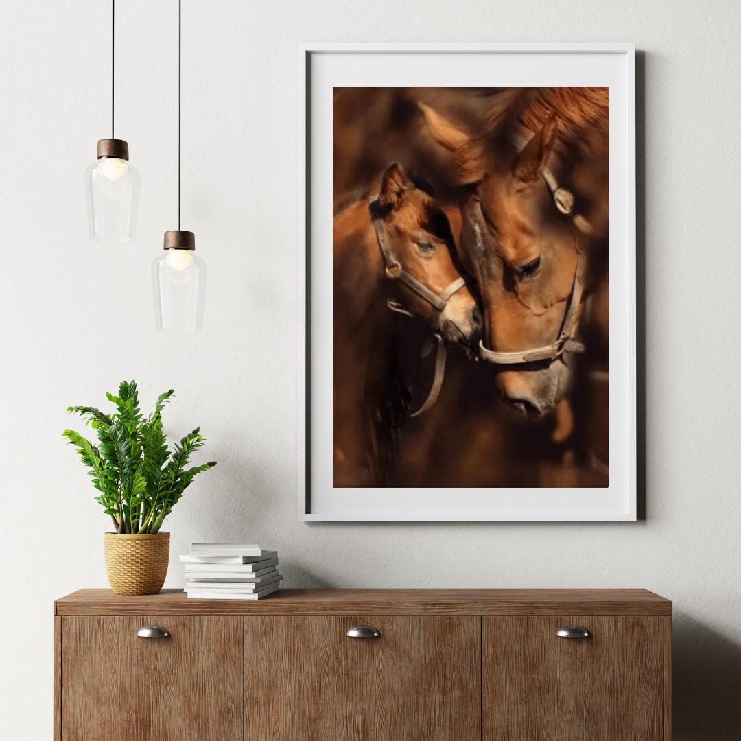 Diamond Painting Paard met Veulen – detailbeeld 5
