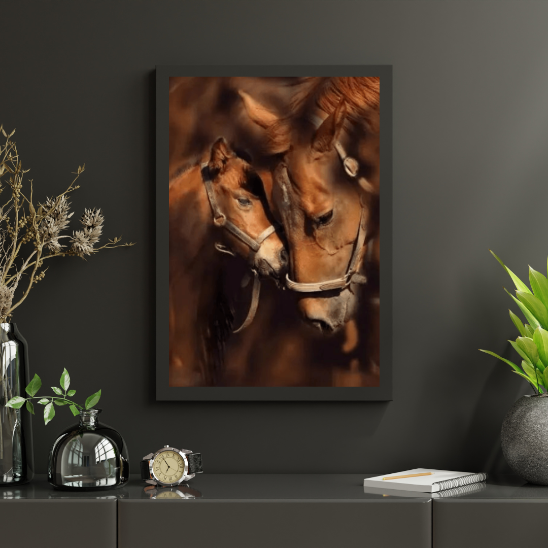 Diamond Painting Paard met Veulen – detailbeeld 3