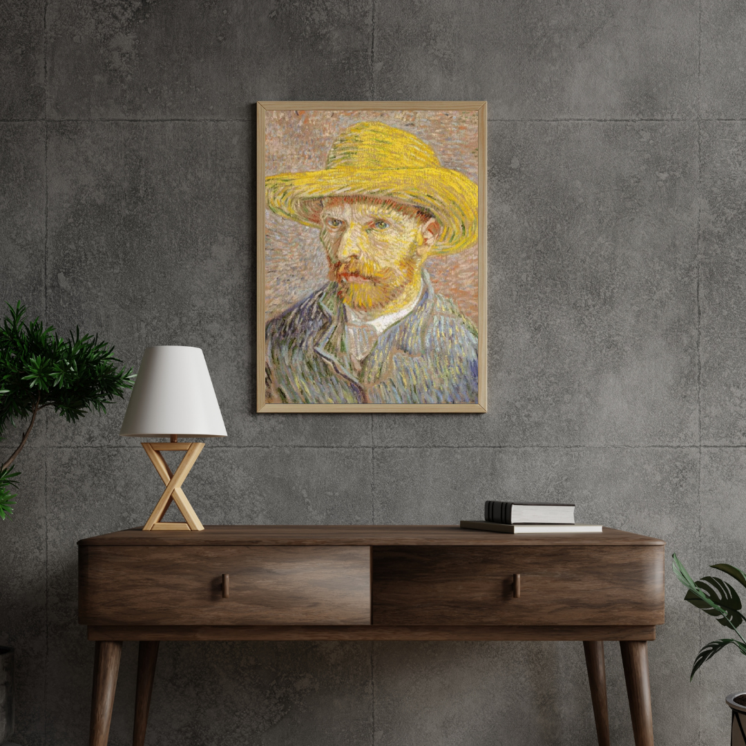 Diamond Painting Portret Vincent van Gogh met Strohoed - SEOS Shop ®