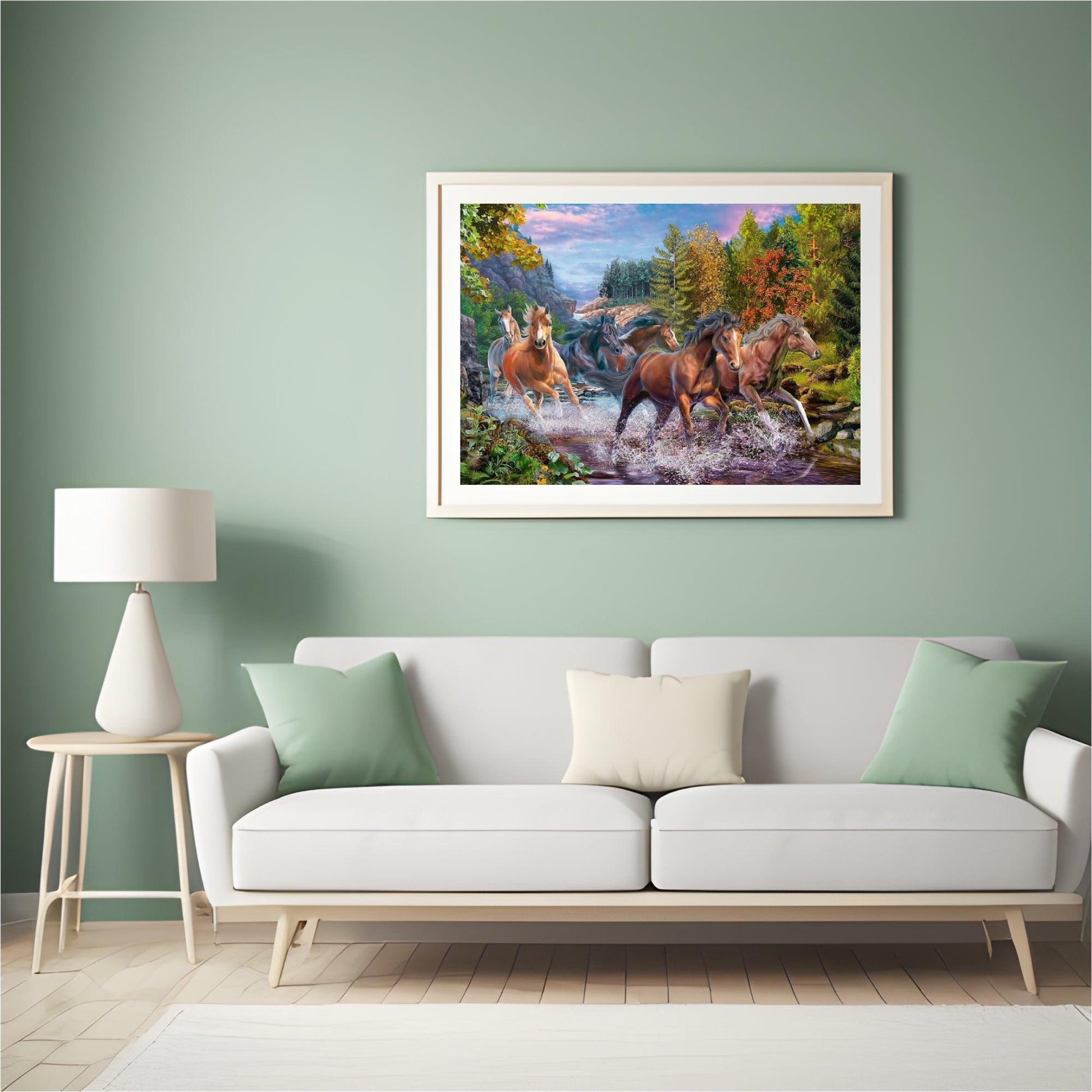 Diamond Painting Rennende paarden - SEOS Shop ®