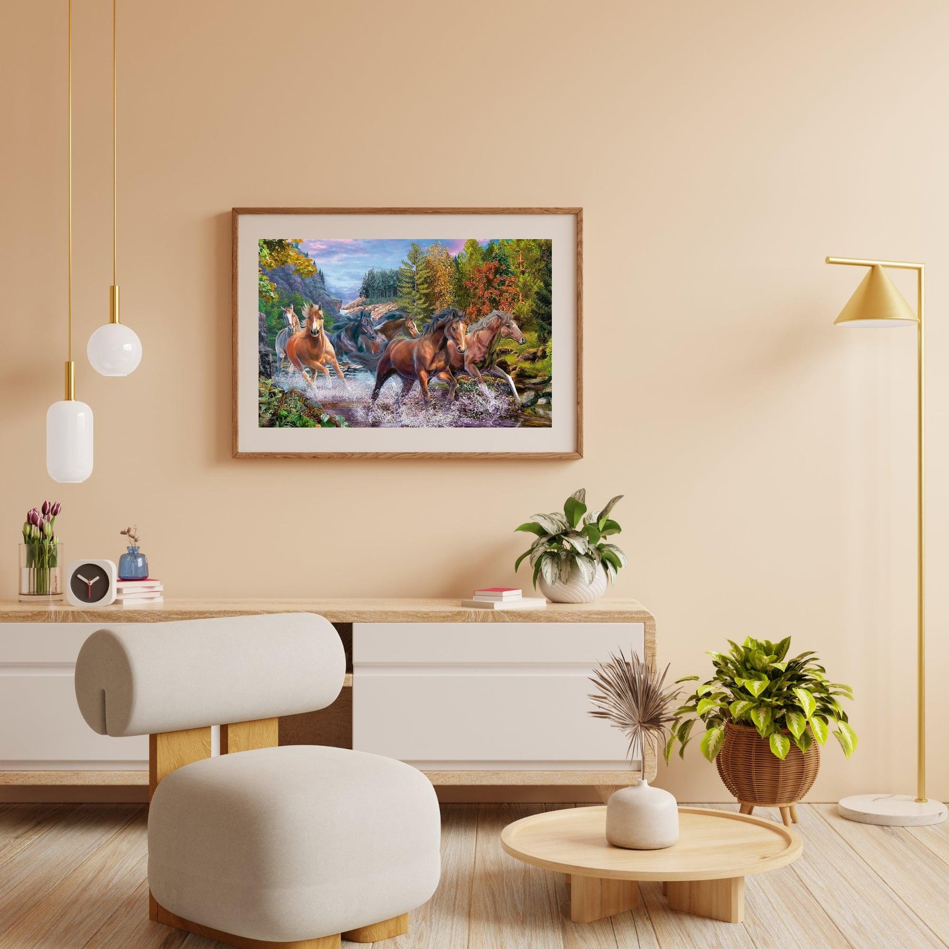 Diamond Painting Rennende paarden - SEOS Shop ®