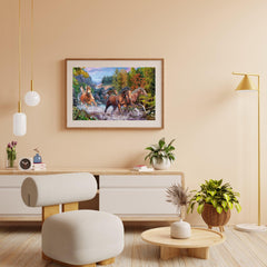 Diamond Painting Rennende paarden - SEOS Shop ®