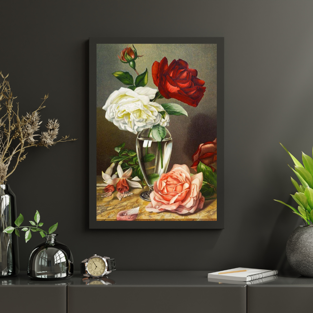Diamond Painting Rozen in een glazen vaas - SEOS Shop ®