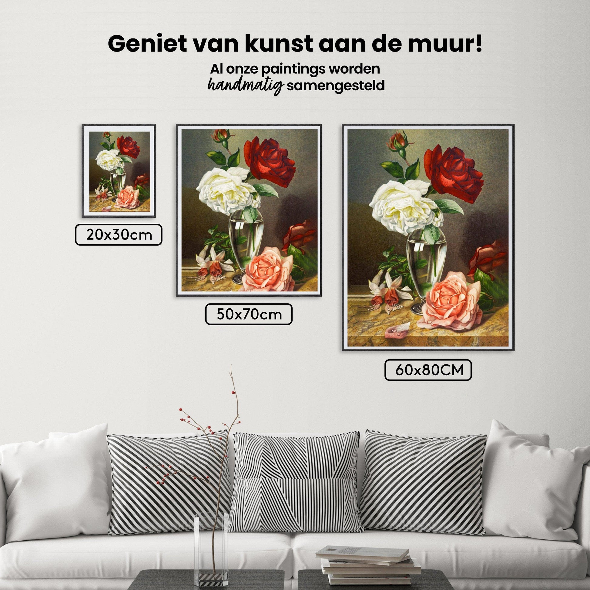 Diamond Painting Rozen in een glazen vaas - SEOS Shop ®