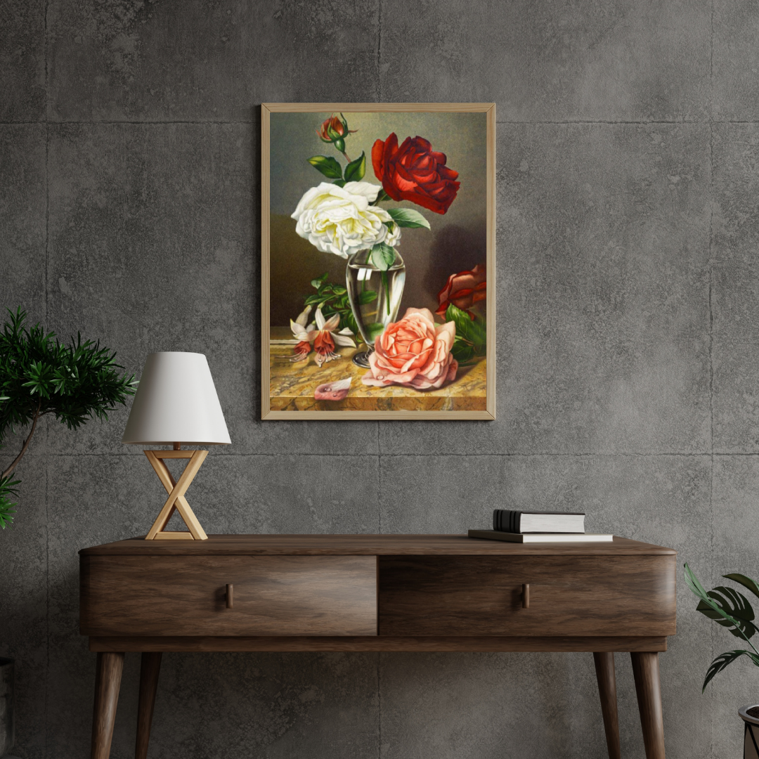 Diamond Painting Rozen in een glazen vaas - SEOS Shop ®