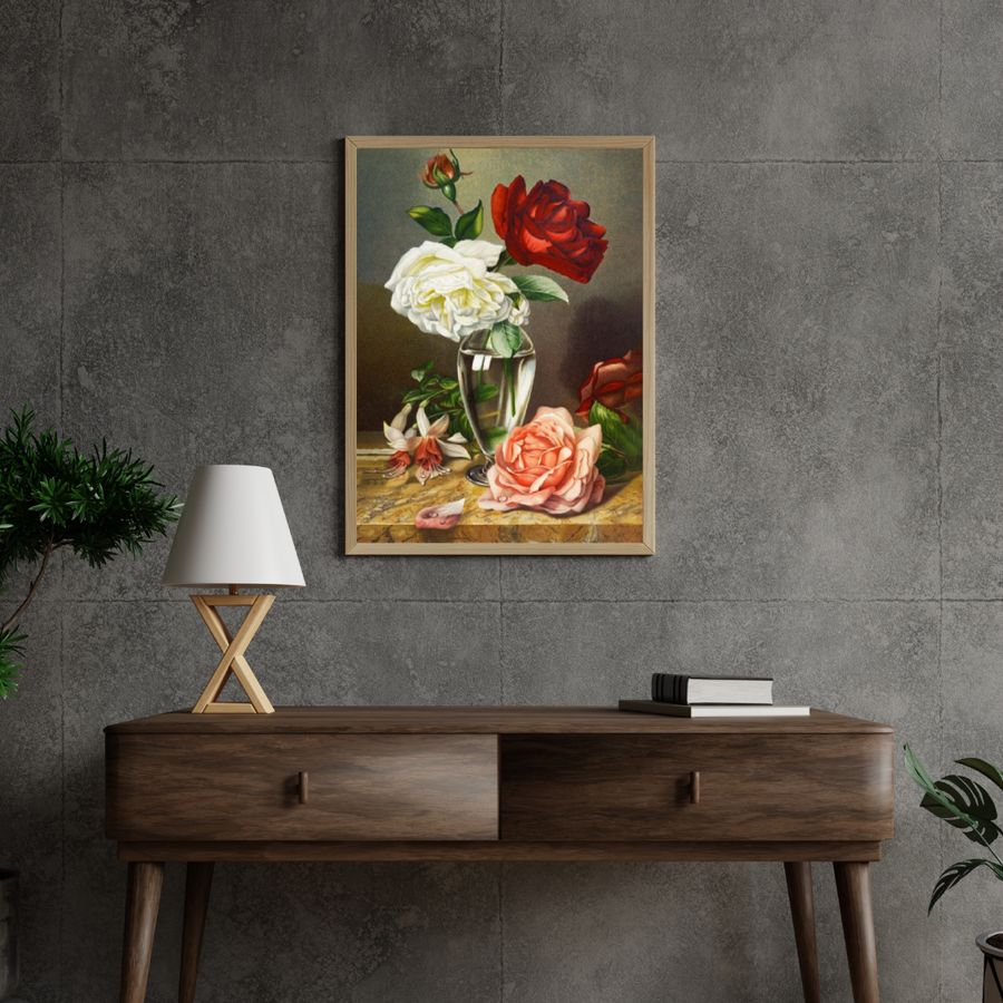 Diamond Painting Rozen in een glazen vaas - SEOS Shop ®