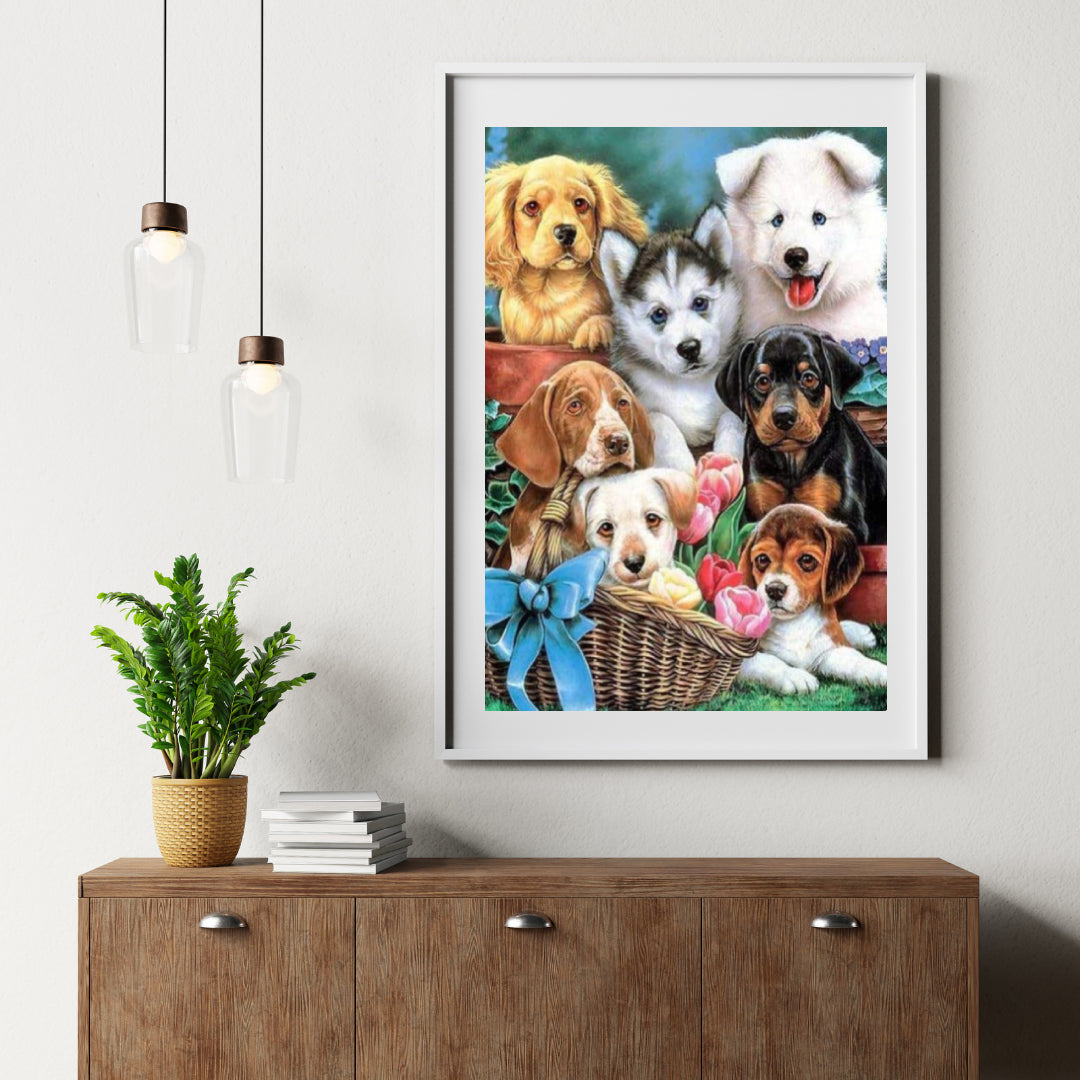 Diamond Painting Schattige Puppy's - SEOS Shop ®