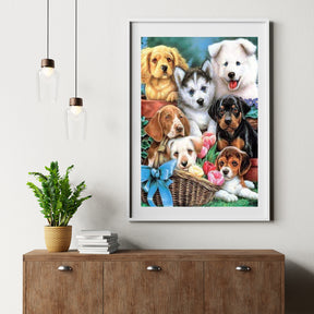 Diamond Painting Schattige Puppy's - SEOS Shop ®