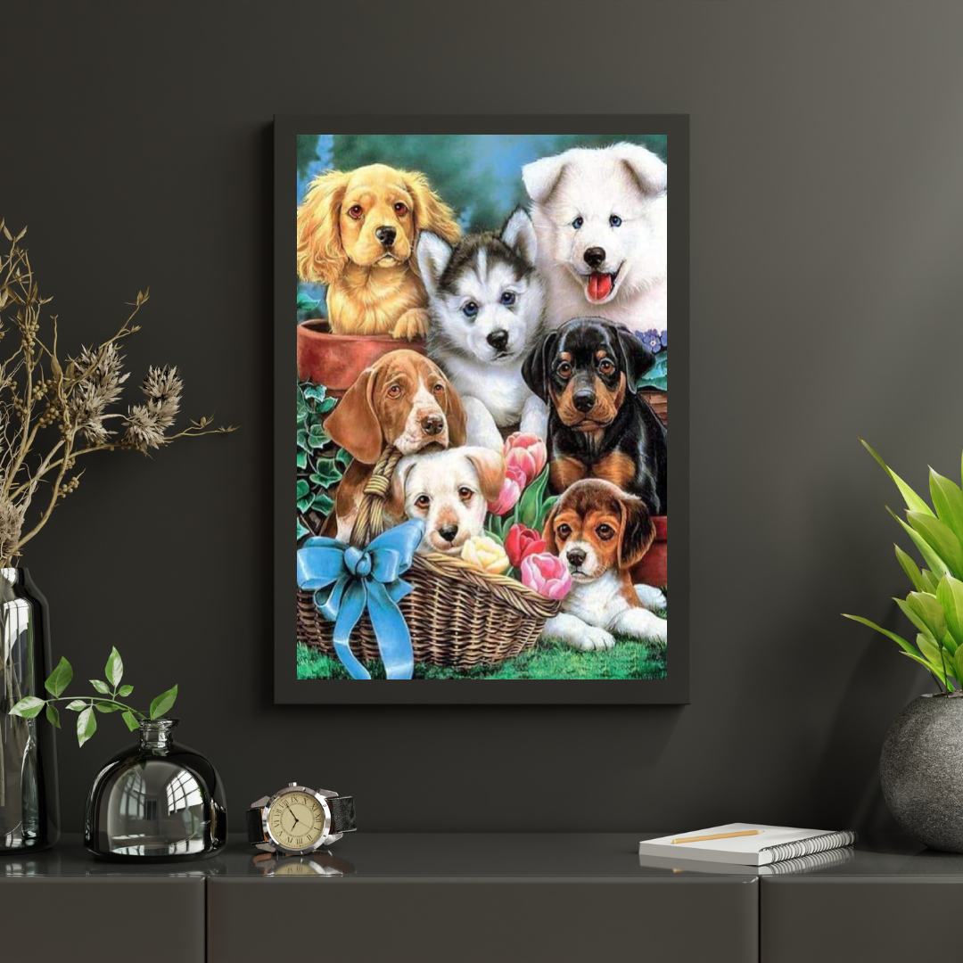 Diamond Painting Schattige Puppy's - SEOS Shop ®