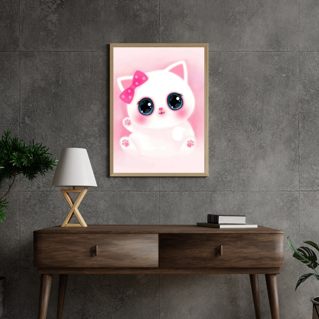 Diamond Painting Schattige roze Kitten - SEOS Shop ®