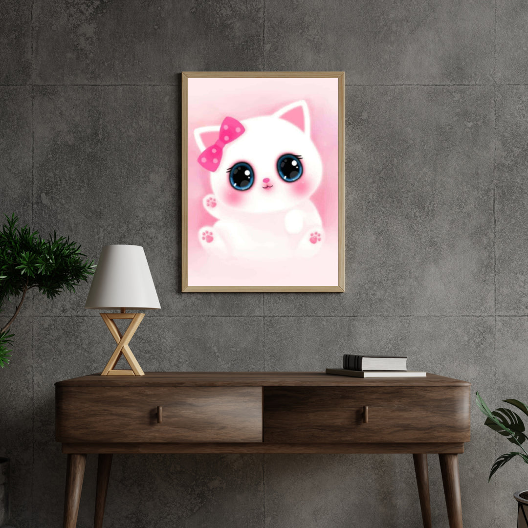 Diamond Painting Schattige roze Kitten - SEOS Shop ®