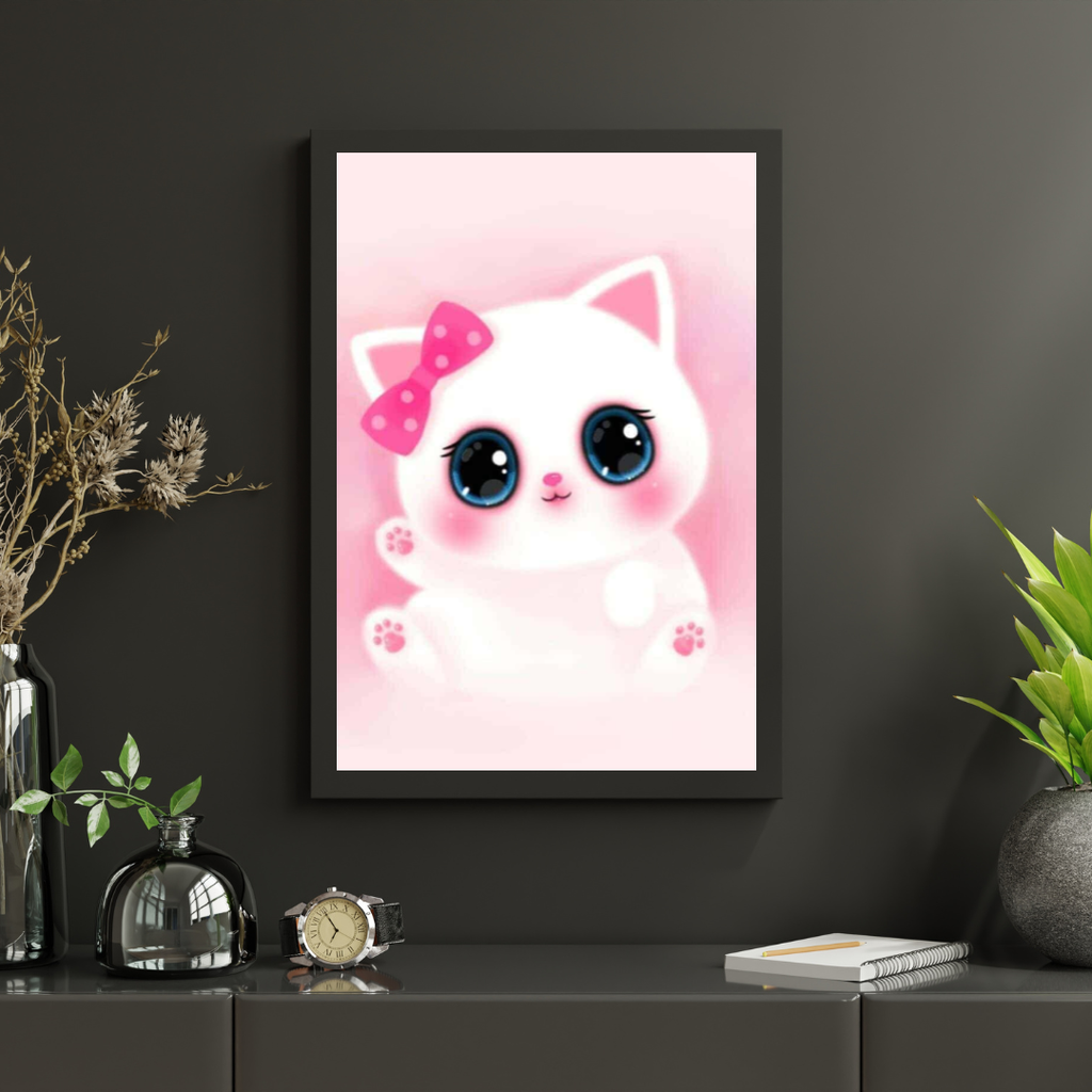 Diamond Painting Schattige roze Kitten - SEOS Shop ®