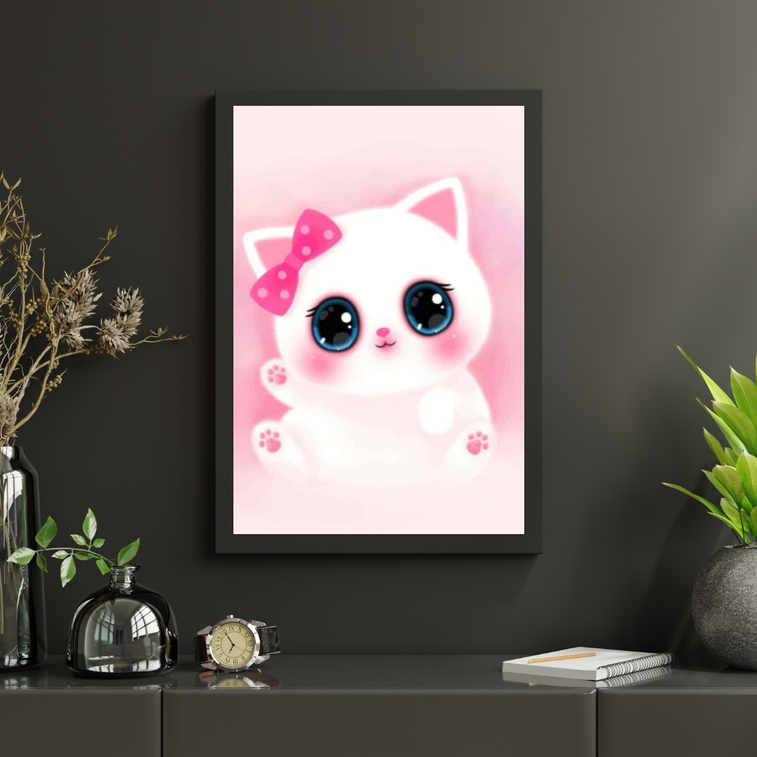 Diamond Painting Schattige roze Kitten - SEOS Shop ®
