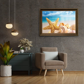 Diamond Painting Schelpen op strand – 40x50 cm – SEOS Shop ®