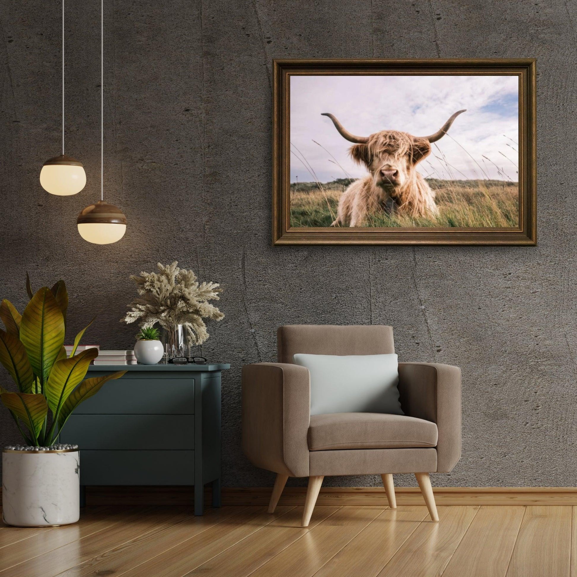 Diamond Painting Schotse hooglander - Lichtkleurige Schotse hooglander - SEOS Shop ®