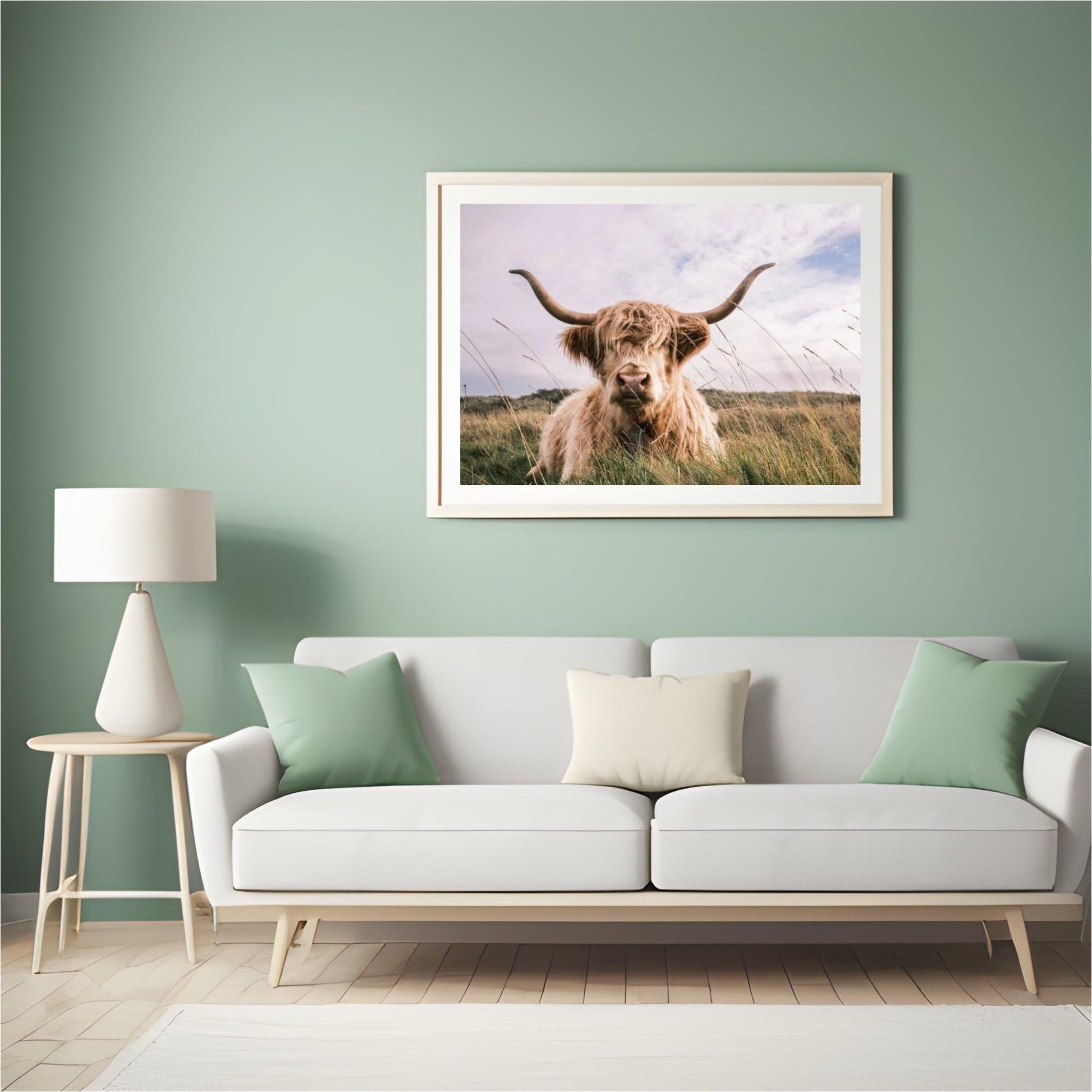 Diamond Painting Schotse hooglander - Lichtkleurige Schotse hooglander - SEOS Shop ®