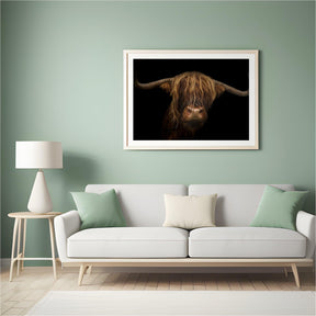 Diamond Painting Schotse hooglander - Majestueuze Schotse hooglander in beeld - SEOS Shop ®