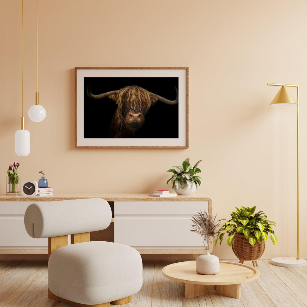 Diamond Painting Schotse hooglander - Majestueuze Schotse hooglander in beeld - SEOS Shop ®