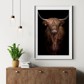 Diamond Painting Schotse hooglander - Roodbruine Schotse hooglander van dichtbij - SEOS Shop ®