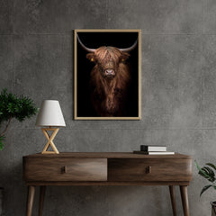 Diamond Painting Schotse hooglander - Roodbruine Schotse hooglander van dichtbij - SEOS Shop ®
