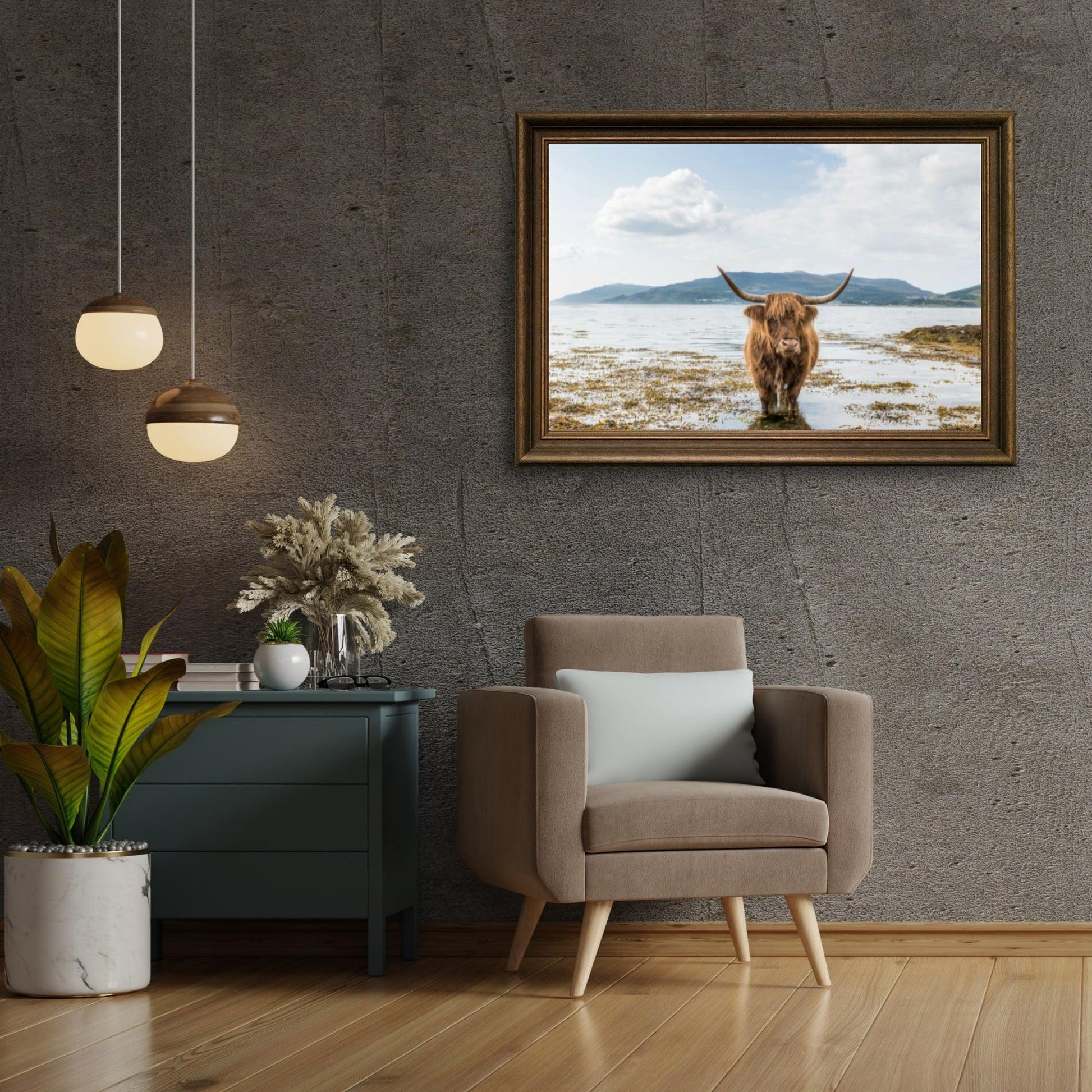 Diamond Painting Schotse hooglander - Schotse hooglander aan het afkoelen - SEOS Shop ®