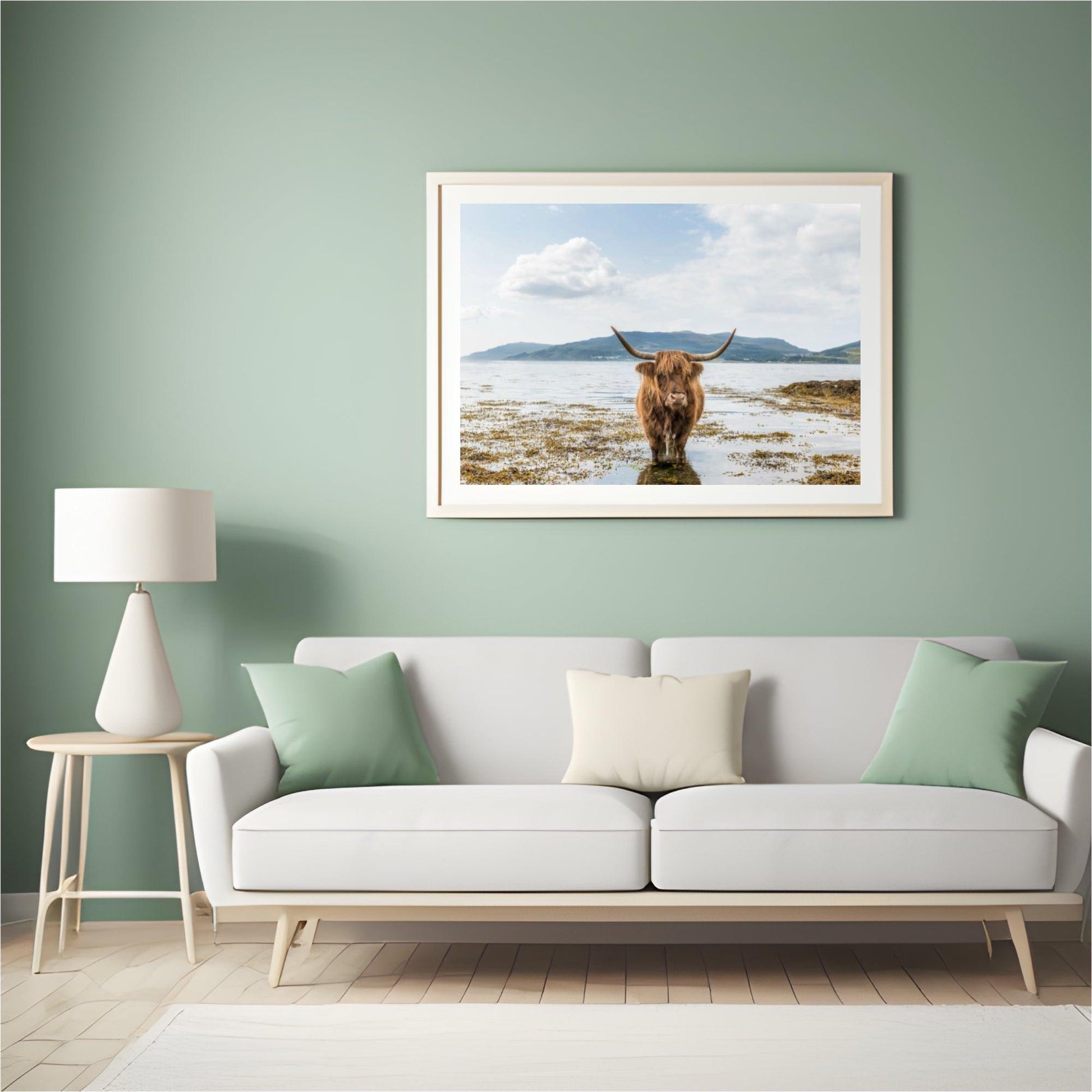 Diamond Painting Schotse hooglander - Schotse hooglander aan het afkoelen - SEOS Shop ®