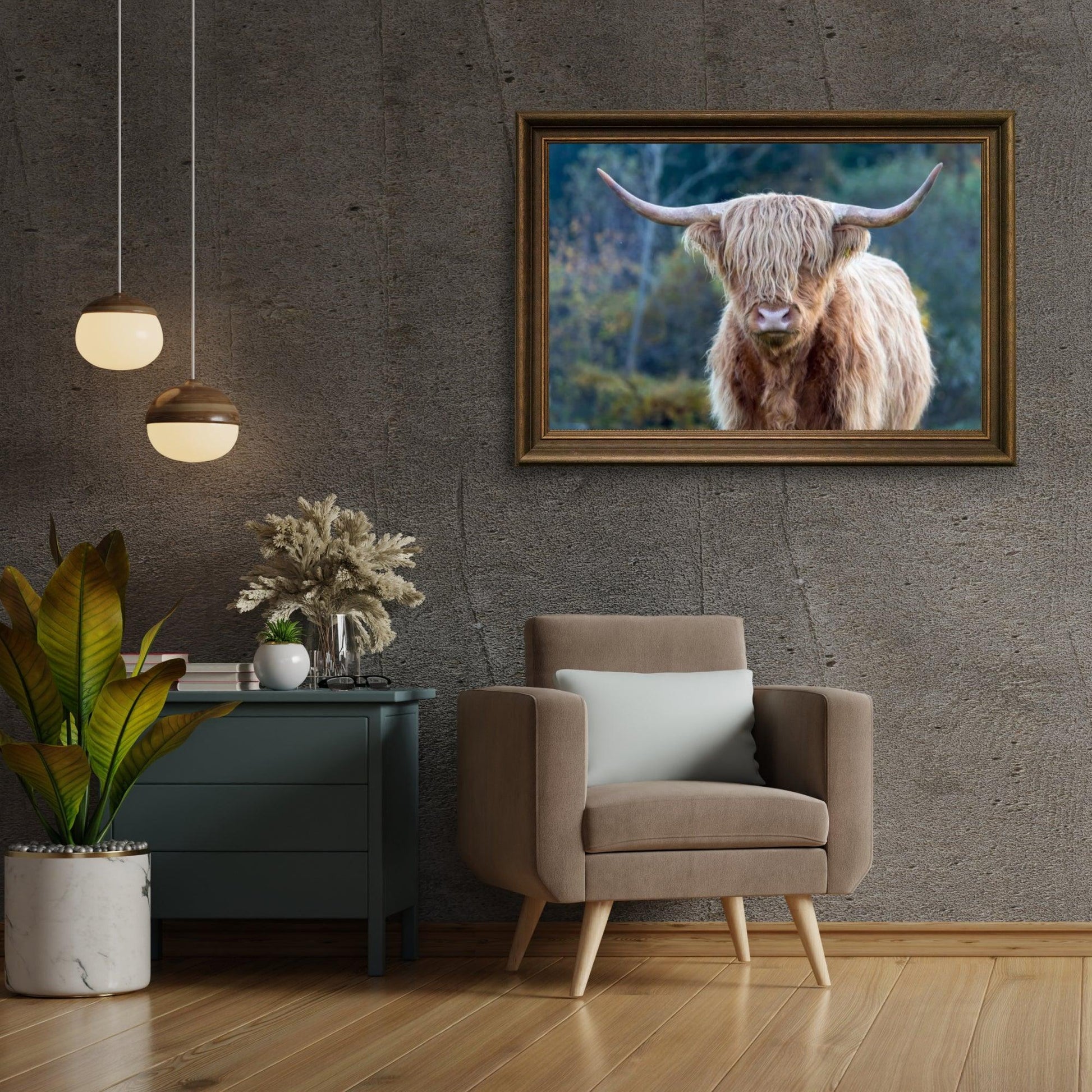 Diamond Painting Schotse hooglander - Schotse hooglander in de wildernis - SEOS Shop ®