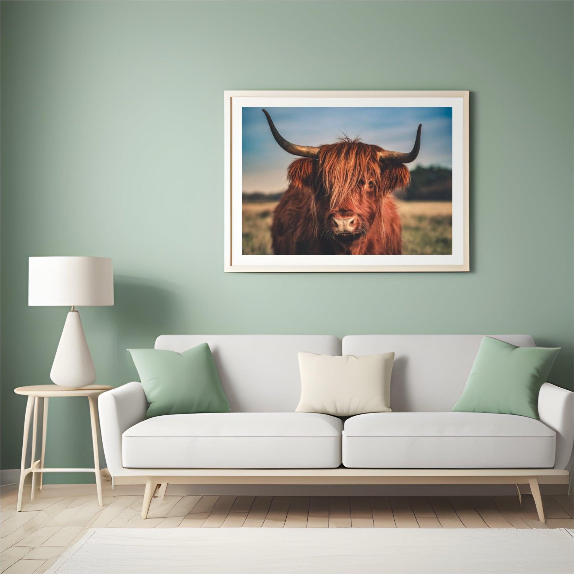 Diamond Painting Schotse hooglander - Schotse hooglander in het wild - SEOS Shop ®