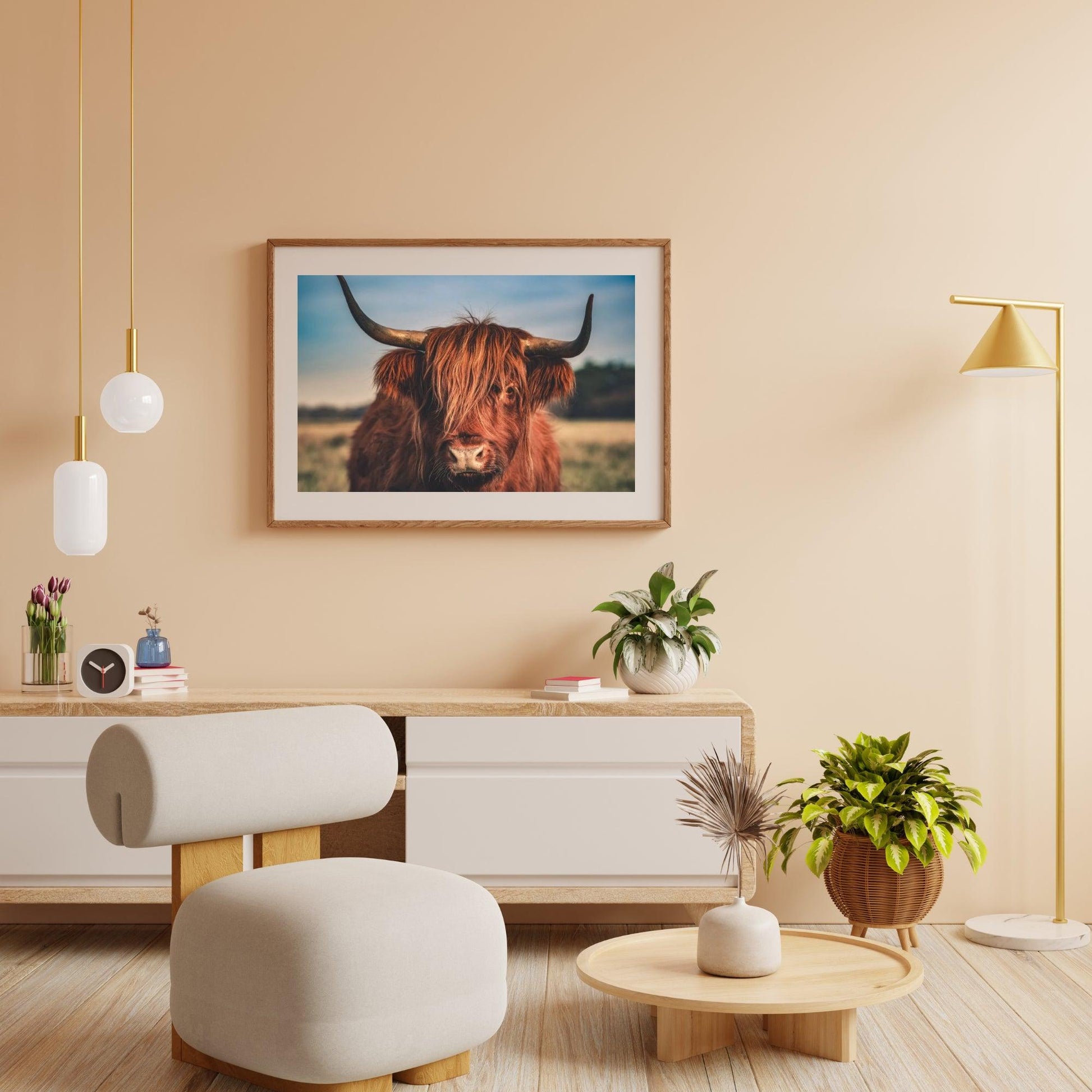 Diamond Painting Schotse hooglander - Schotse hooglander in het wild - SEOS Shop ®